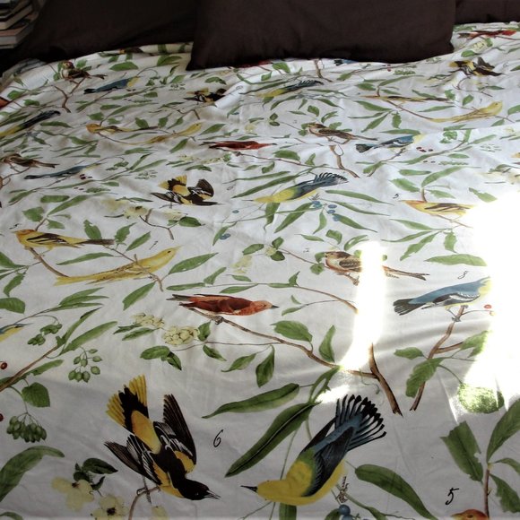Pottery Barn Bedding Pottery Barn Rare Birds King Duvet Cover Euc Poshmark